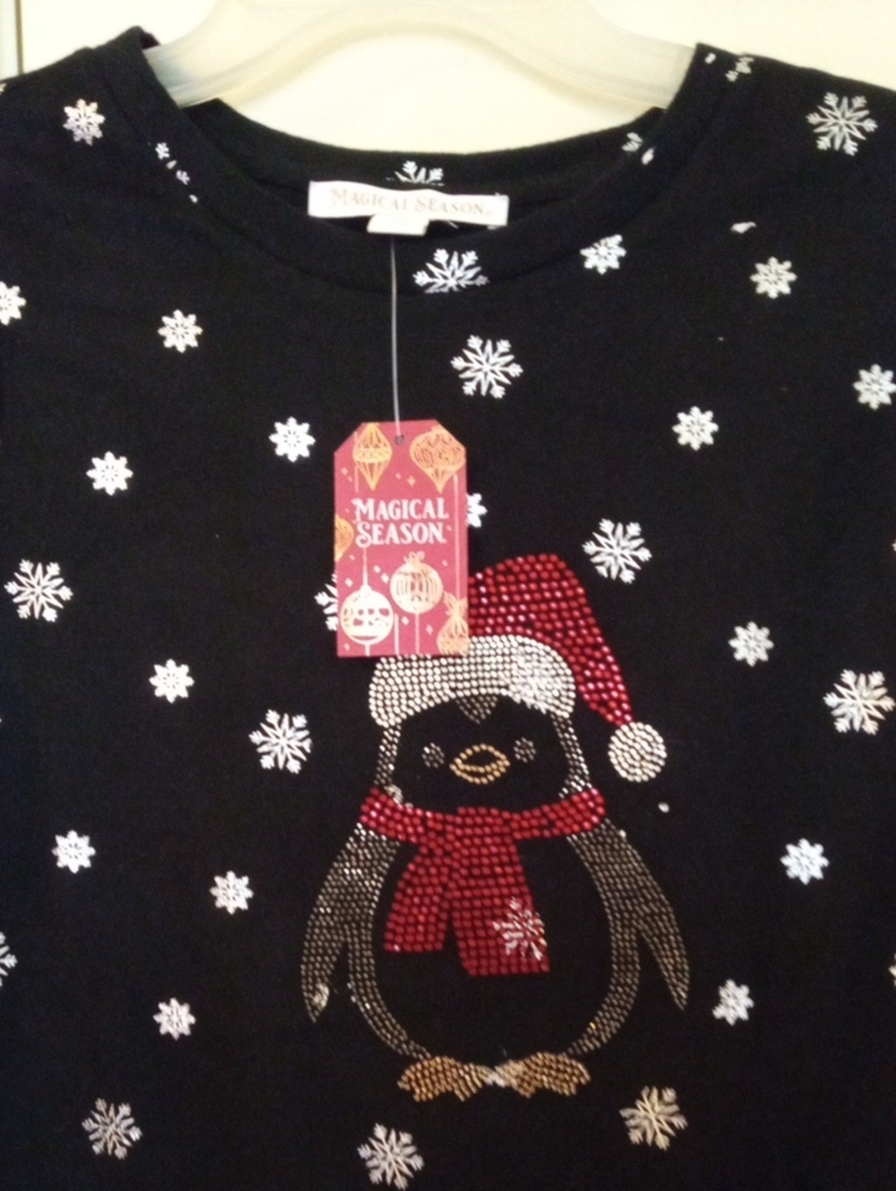 Brand New MAGICAL SEASON Penguin Holiday Tee